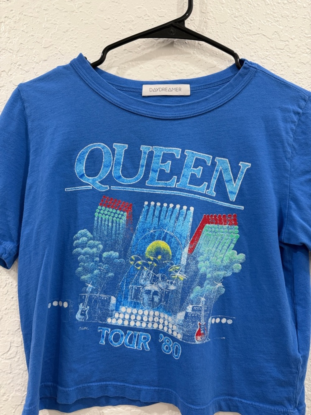 Daydreamer Blue Queen Tour Graphic Crop Tee - Picture 2 of 4